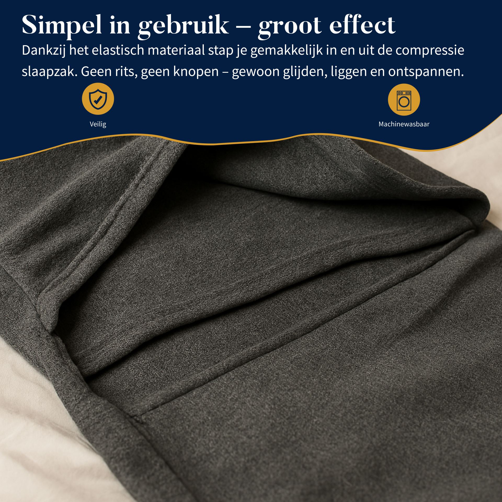Compressie slaapzak 150 x 40cm