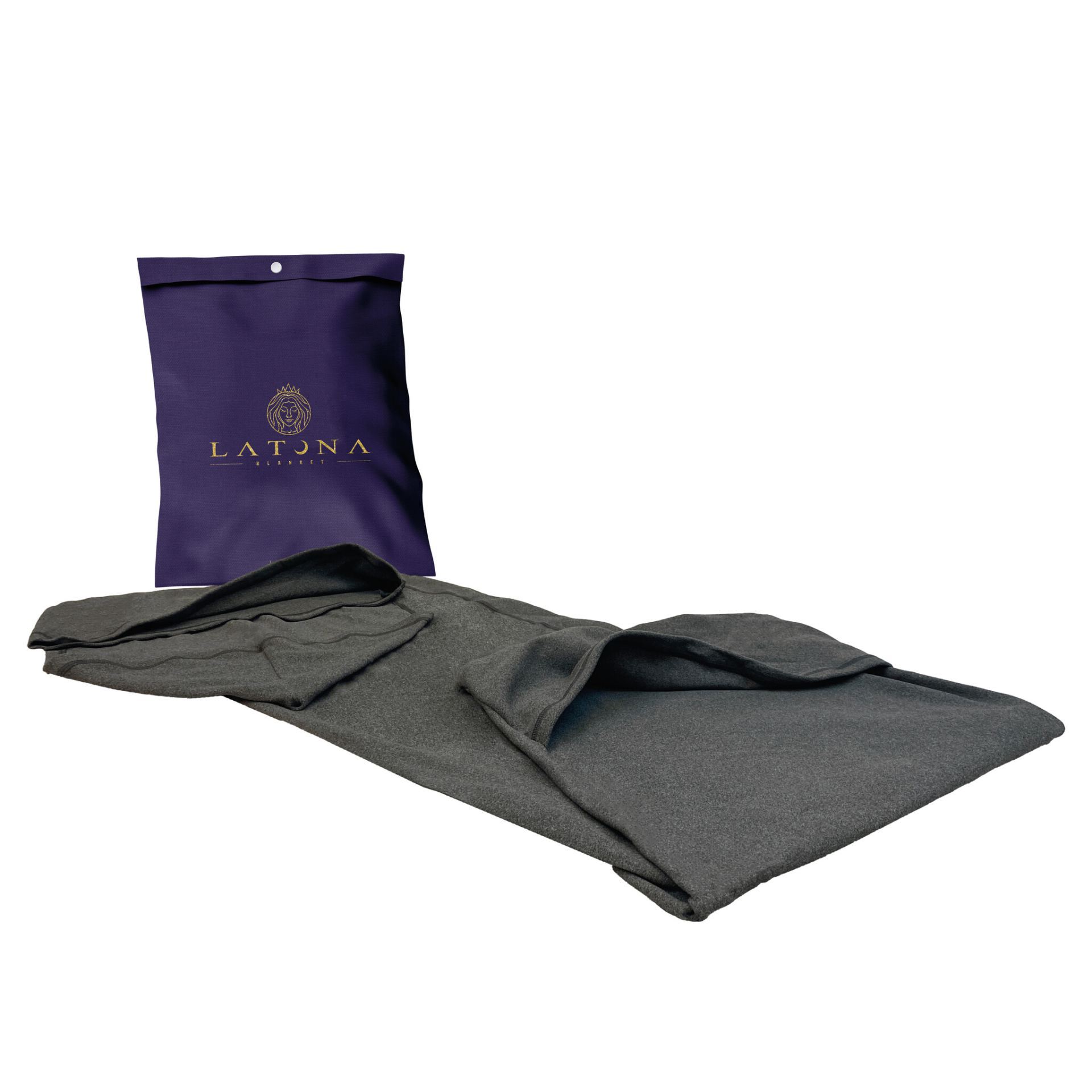 Compressie slaapzak 185 x 40cm Antraciet