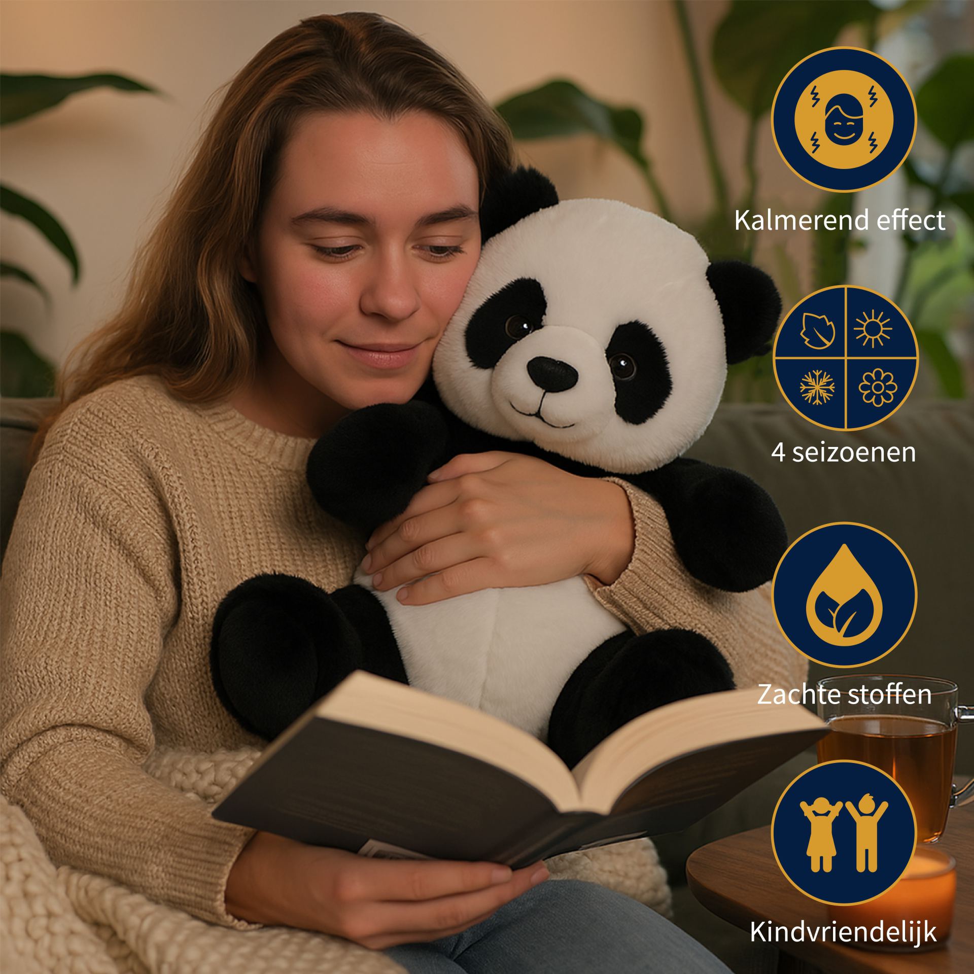 Verzwaringsknuffel panda 1kg online kopen