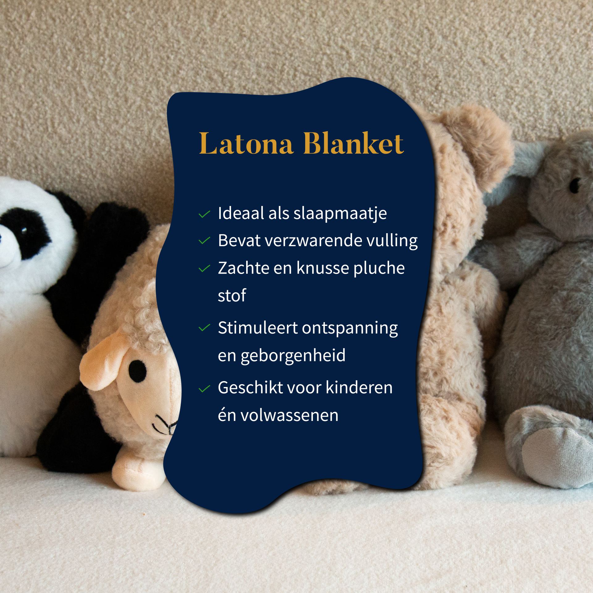 Verzwaringsknuffel panda 1kg bestellen