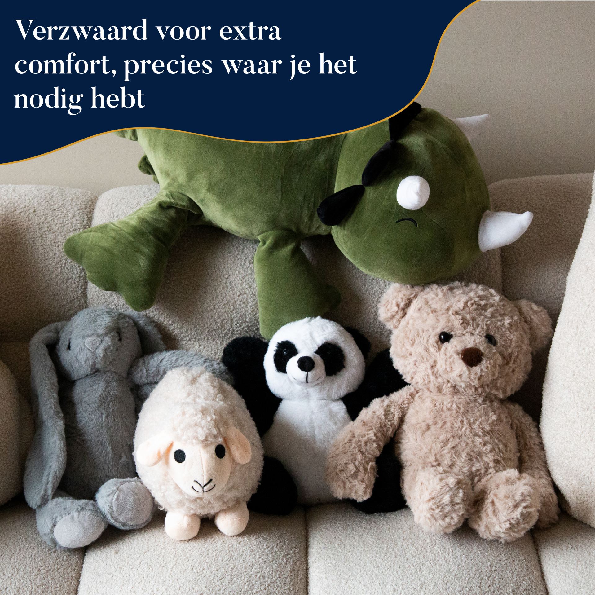 Verzwaringsknuffel konijn 1kg bestellen
