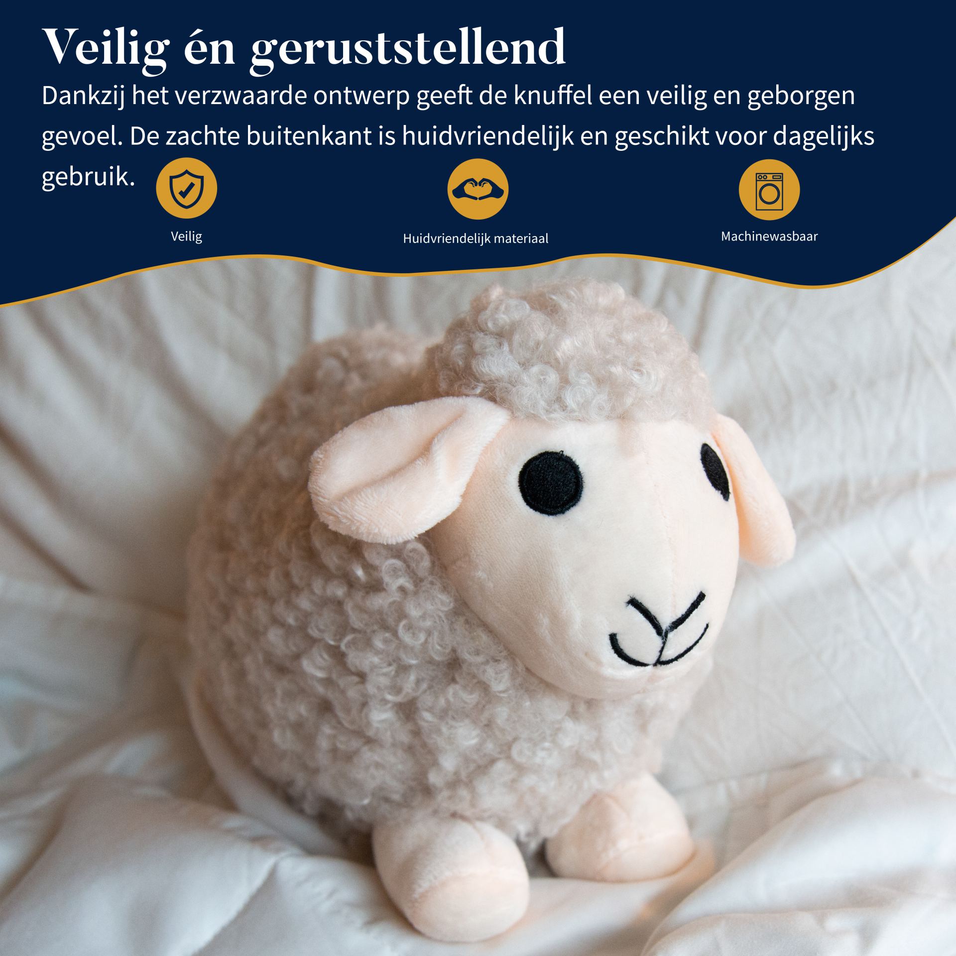 Verzwaringsknuffel schaap 1kg goedkoop