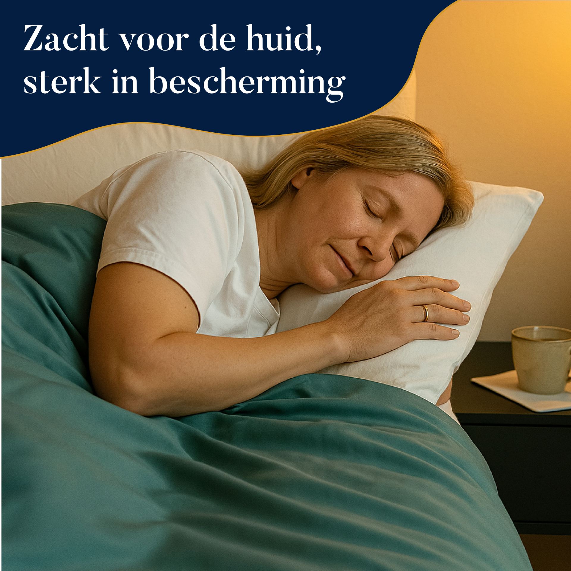 Turquoise verzwaringsdeken hoes eenpersoons