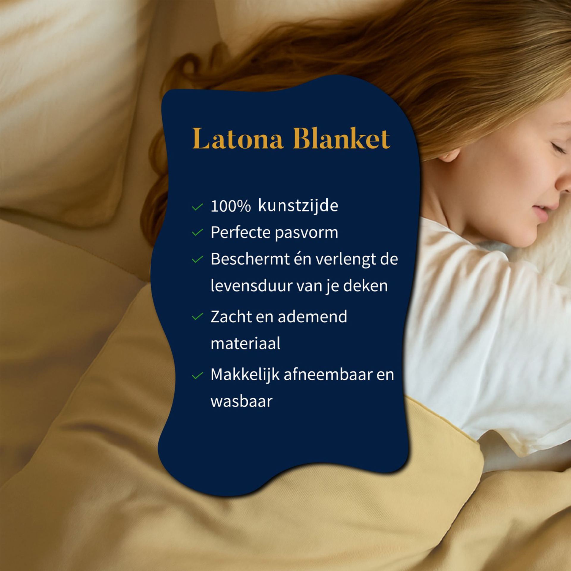 Verzwaringsdeken hoes zand 140x200