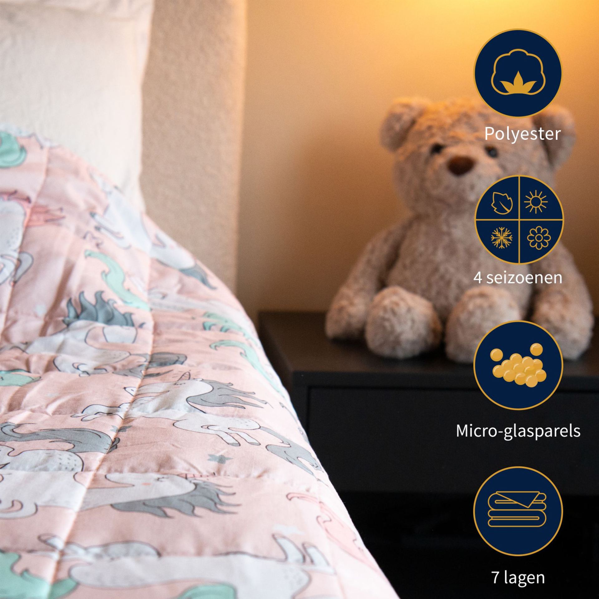 Verzwaringsdeken kind 3kg polyester