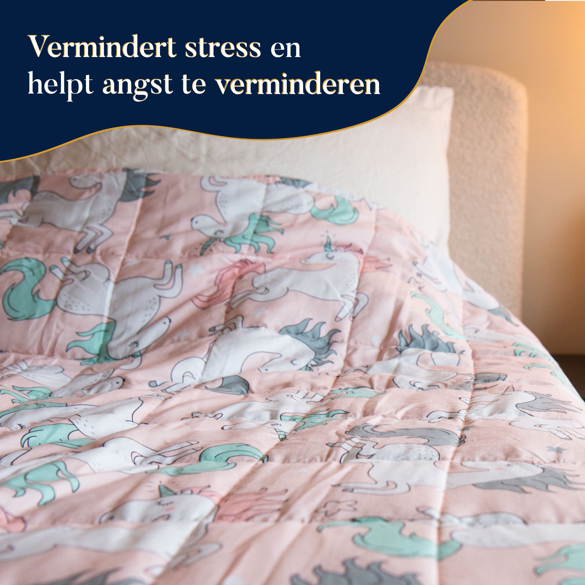 Verzwaringsdeken kind 3kg eenhoorn kopen