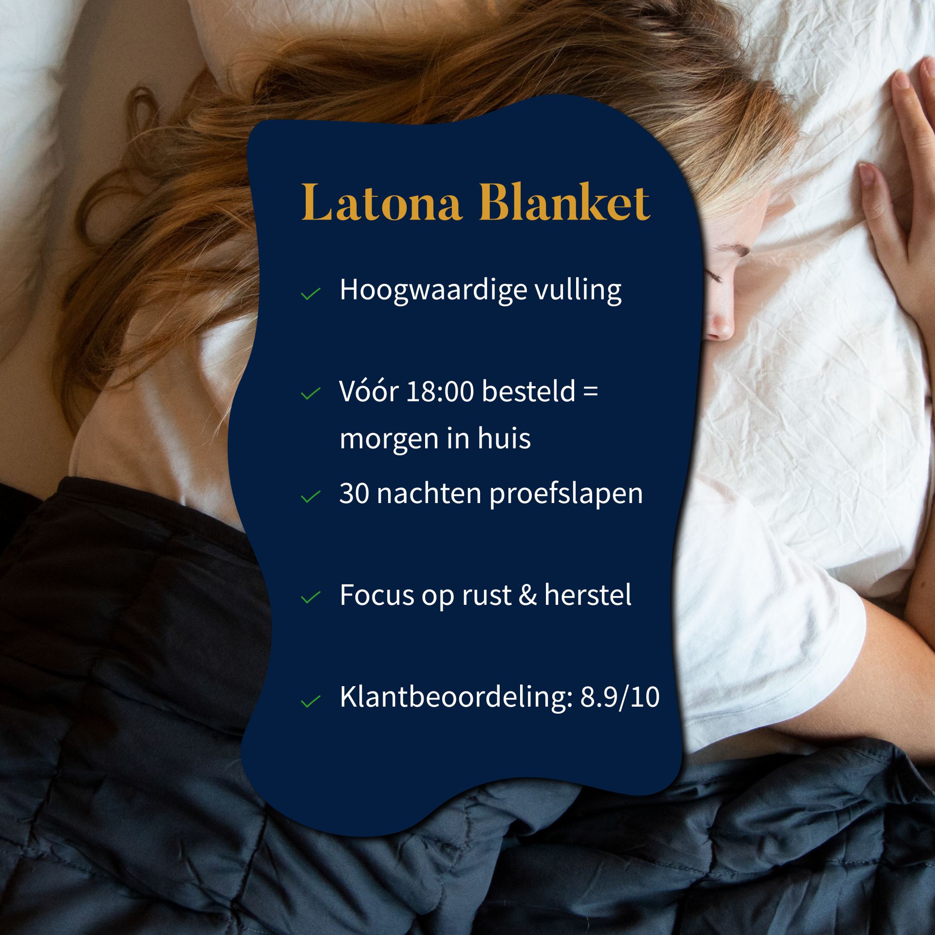 Verzwaringsdeken eenpersoons katoen antraciet