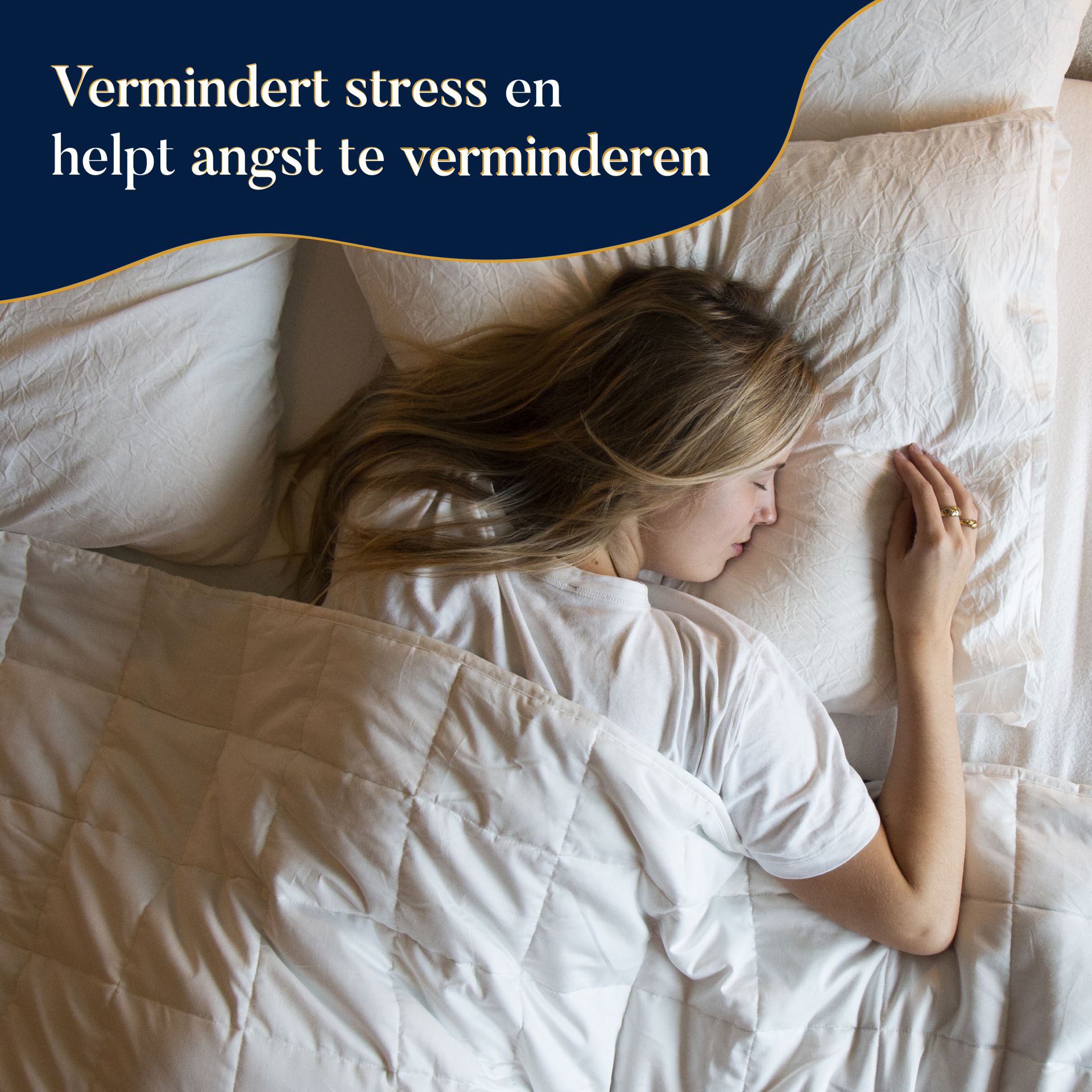 7kg verzwaringsdeken eenpersoons wit